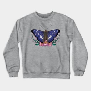 Purple Emperor Butterfly Crewneck Sweatshirt